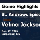Velma Jackson piles up the points against French Camp Academy