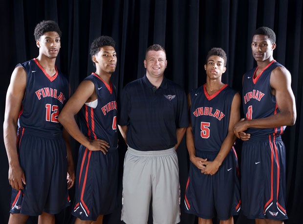 First-year head coach Andy Johnson (center) has a talented quartet in (from left to right) Justin Jackson, Allonzo Trier, Derryck Thornton Jr. and Horace Spencer.