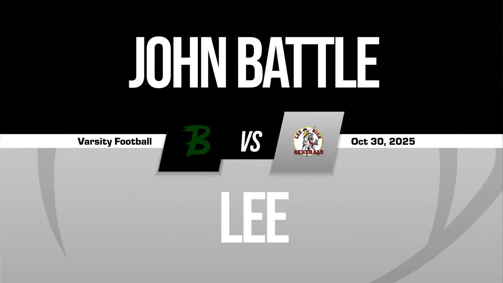 Football Game Preview: Lee Generals vs. Union Bears