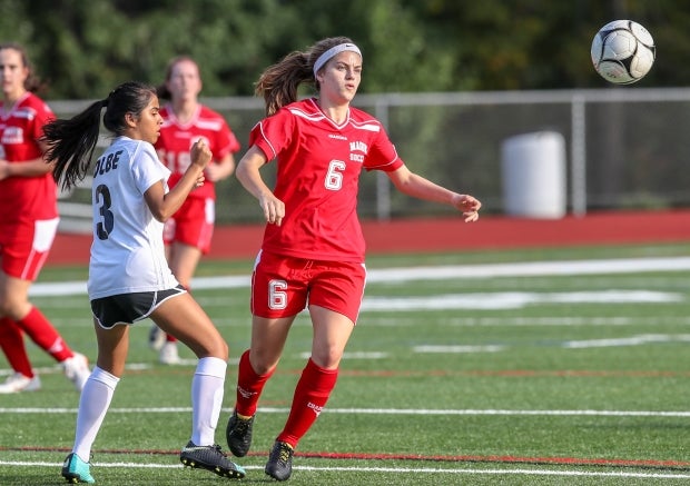 Kacey Lawrence in action last fall against Kolbe-Cathedral.