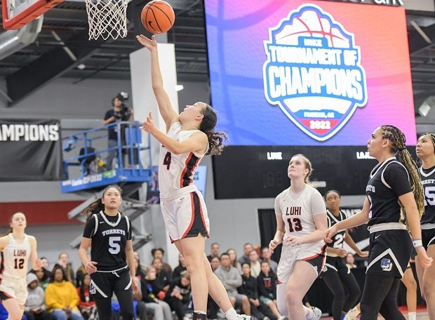 Long Island Lutheran's Kayleigh Heckel led the Crusaders to a Nike TOC title before Christmas as LuHi vaults to No. 1 in the MaxPreps Top 25 girls basketball rankings. (Photo: Darin Sicurello)