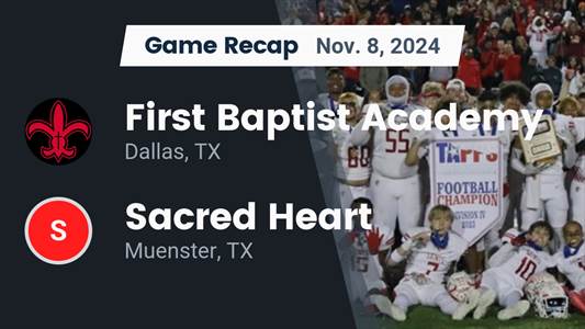 Football Recap: First Baptist Piles Up the Points Against Sacred Heart