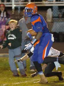 Dorial Green-Beckham during his
record-setting 81-yard catch and
run.