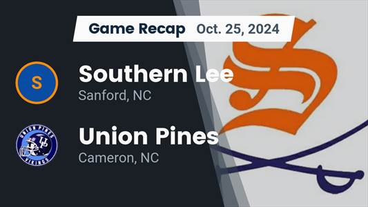 Football Recap: Union Pines Takes a Loss