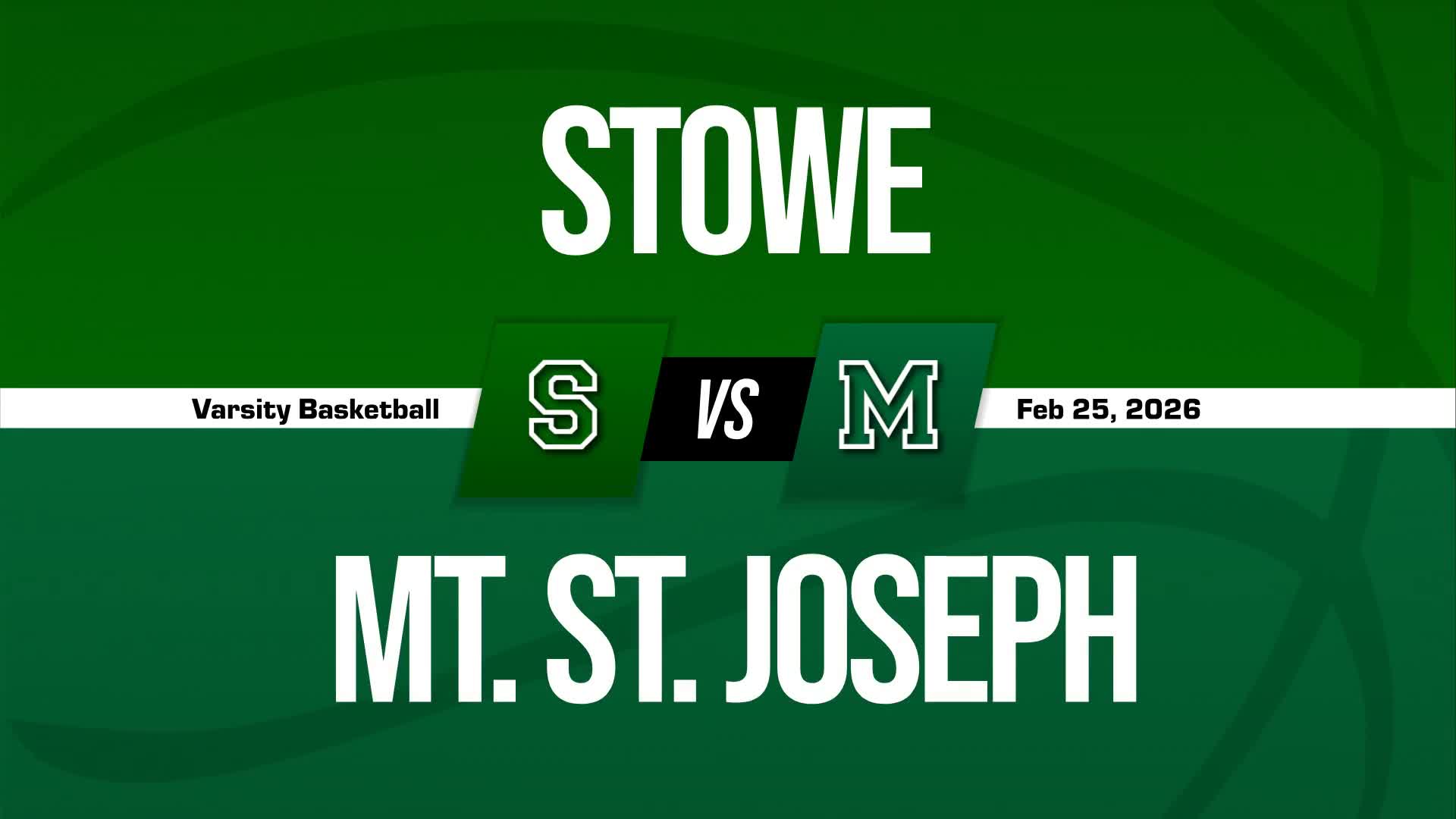 Basketball Recap: Mt. St. Joseph Academy Skates Past Stowe with Ease + How To Watch