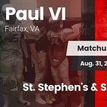 Football Game Recap: Paul VI vs. St. Stephen's & St. Agnes