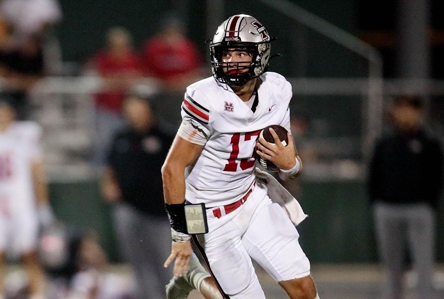 Senior quarterback Colton Nussmeier transferred to Archbishop Rummel after three seasons at Marcus in Texas. The Georgia commit is the son of Saints offensive coordinator Doug Nussmeier. (FILE PHOTO: Gregory LaGrange)