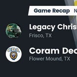 Football Game Recap: Coram Deo Academy Lions vs. Legacy Christian Academy Eagles