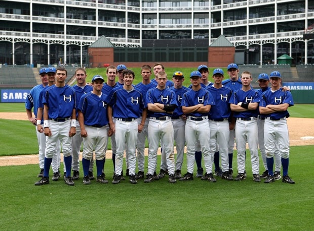 Hebron poses at Rangers Ballpark in Arlington after a 2009 game.