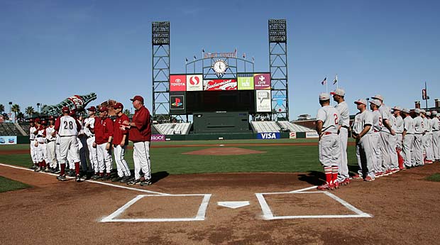 Lowell and Washington are introduced before the 2008 CIF San Francisco Section Final.