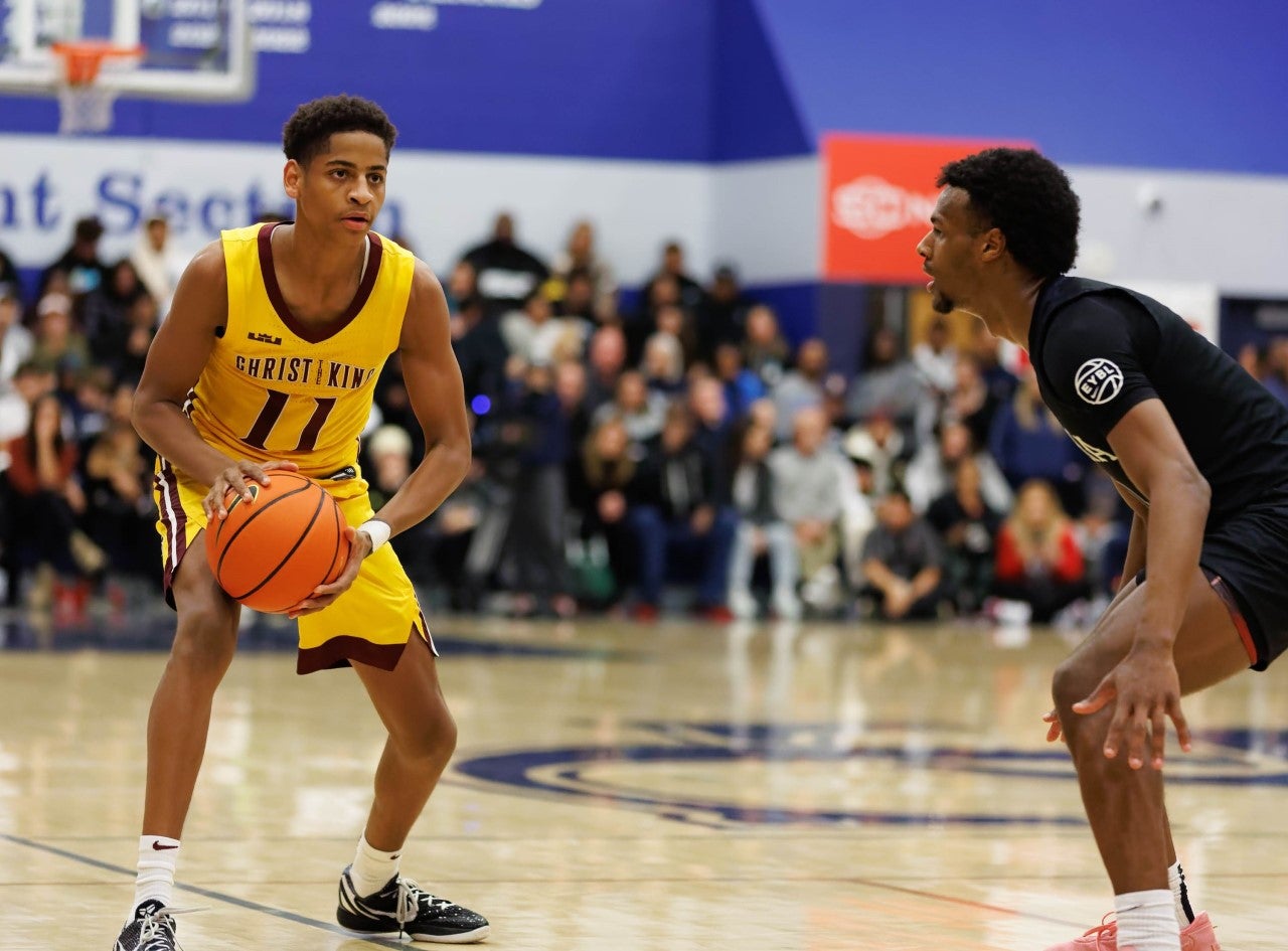 High school basketball: Kiyan Anthony looks to continue family legacy as father Carmelo Anthony retires from NBA