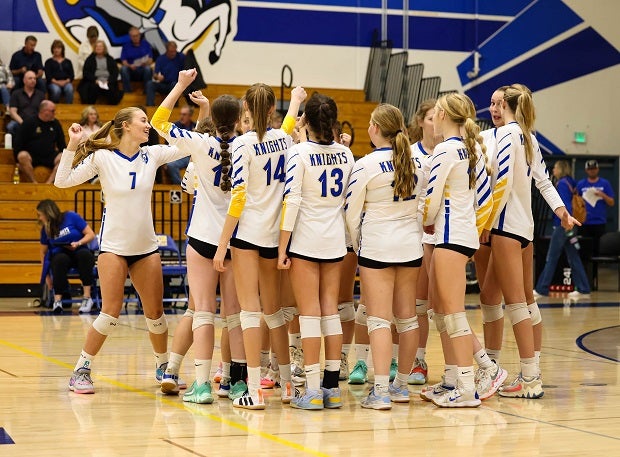 Ripon Christian beat Redwood 3-0 to win its second straight CIF volleyball title. The Knights won the Division III crown one year after a D-IV title. (Photo: Gerardo Coronado)