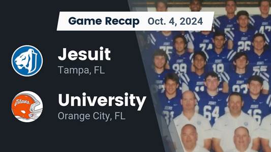 Football Recap: Anthony May Leads University to Victory over Jesuit
