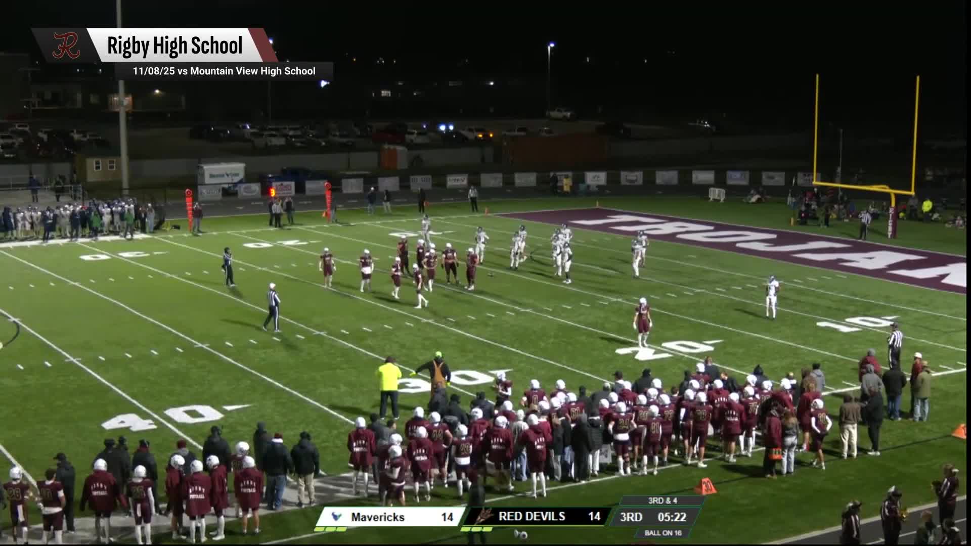 Football Recap: Rigby Finds Playoff Glory Versus Timberline + How To Watch