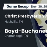 Football Game Recap: Boyd-Buchanan Buccaneers vs. Christ Presbyterian Academy Lions