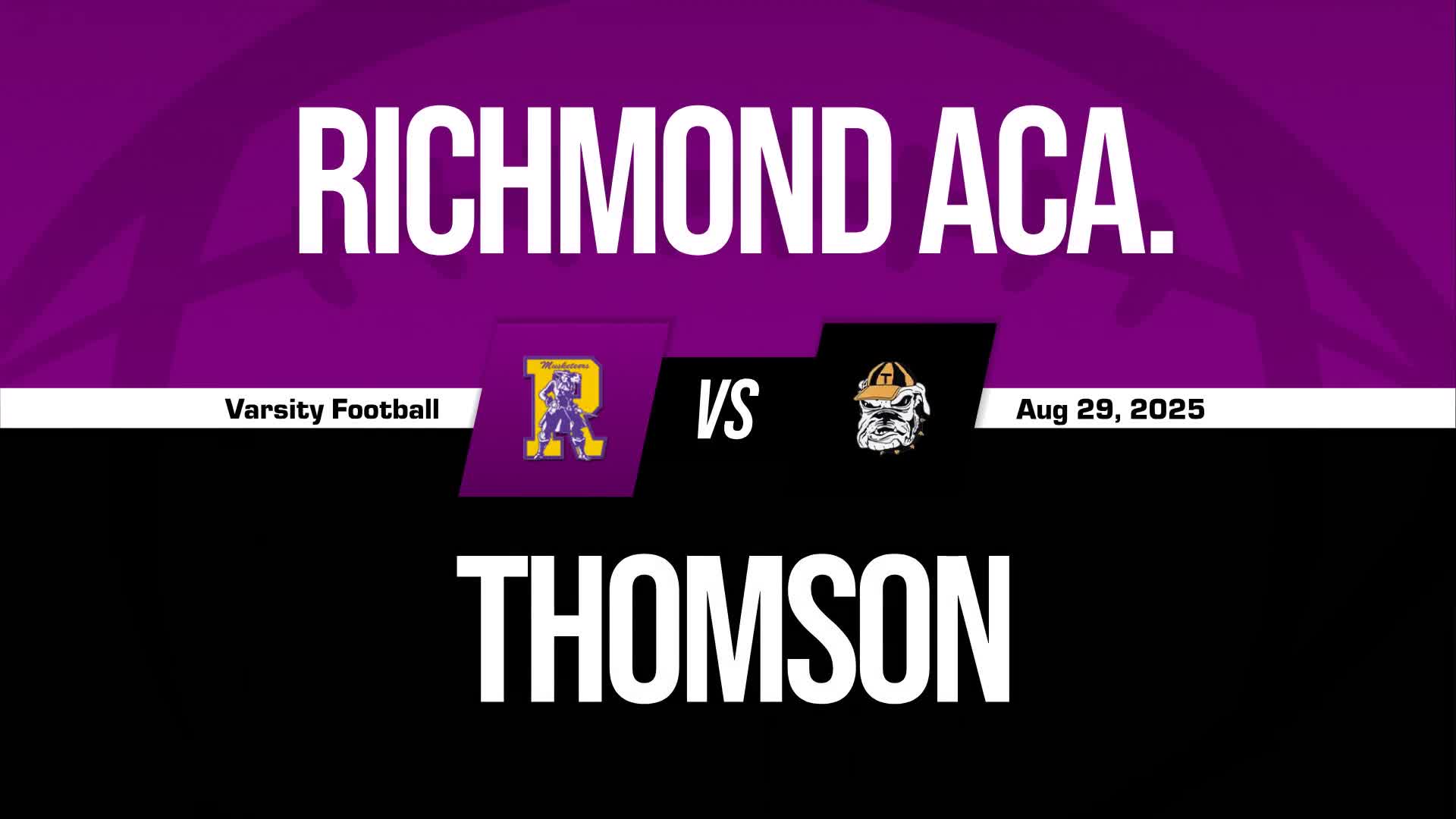 Football Recap: Thomson Takes a Loss