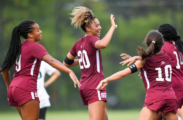 Kiki Rice did nothing but score goals, make baskets, assist on others and win at Sidwell Friends. 