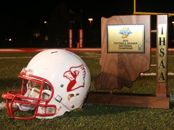 The helmet and section championship trophy say it all.