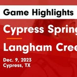 Basketball Game Recap: Cypress Springs Panthers vs. Langham Creek Lobos
