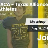 Football Game Recap: Texas Alliance of Christian Athletes vs. Jo
