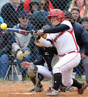 Amundson is a stellar hitter, showing that her softballstardom isn't just based on changing her pitching arm.