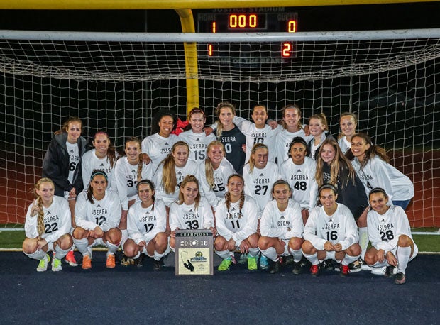 The 2017-18 JSerra Catholic Southern Section Division 1 championship team.