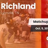 Football Game Recap: Richland vs. Cornersville