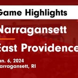 Narragansett snaps four-game streak of wins at home