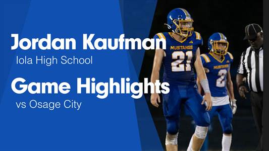 Jordan Kaufman Game Report: vs Chanute