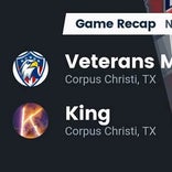Football Game Recap: King Mustangs vs. Corpus Christi Veterans Memorial Eagles