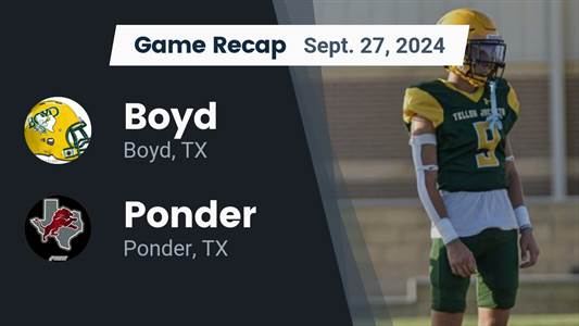 Football Recap: Boyd Falls Despite Big Games from  Maddox Parks 
