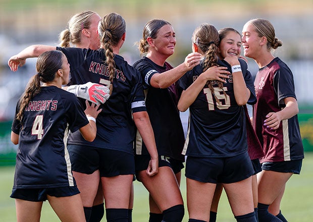 Six state championships including girls soccer (pictured) in the fall helped Lone Peak finish on top of the MaxPreps Cup standings in Utah. (PHOTO: Dave Argyle)