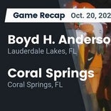 Coral Springs vs. Boyd Anderson