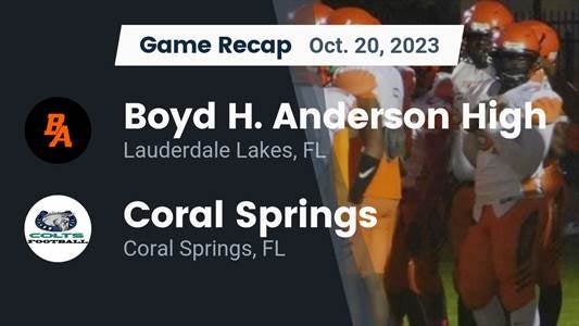 Coral Springs vs. Boyd Anderson