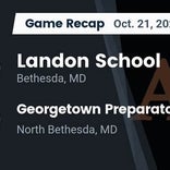 Football Game Recap: Landon Bears vs. Georgetown Prep Little Hoyas