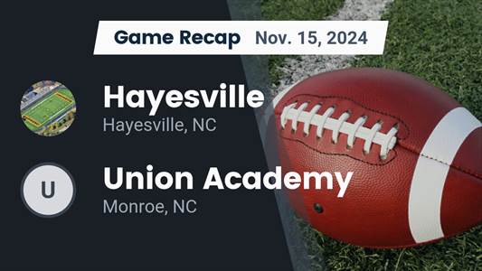 Football Recap: Hayesville Takes a Tough Playoff Loss