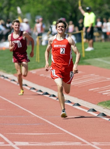 Montrose's Ian Meek won two events in Class 4A.