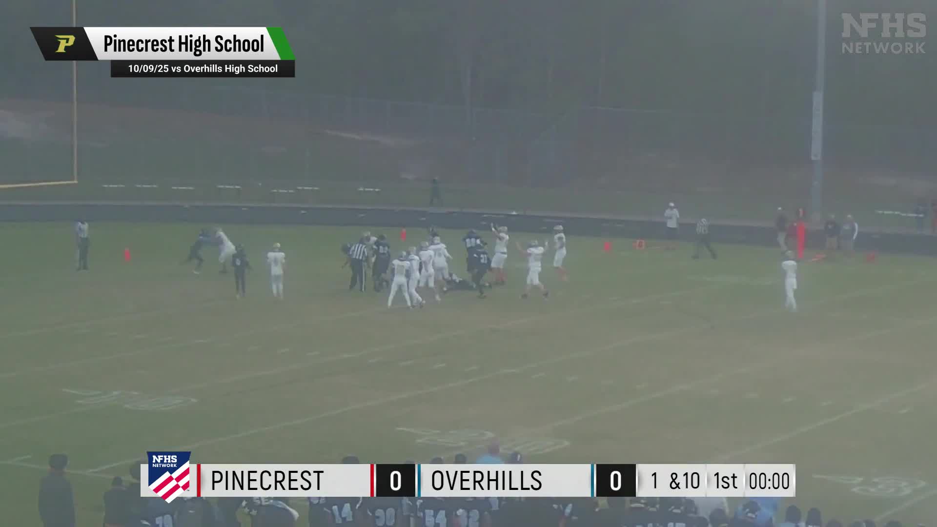 Football Recap: Strong  Performance on D from  Corben Dallas and  Tanner Corwin Leads Pinecrest over Hoke County
