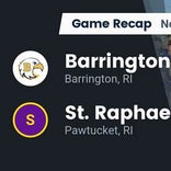 Football Game Recap: St. Raphael Academy Saints vs. Barrington Eagles