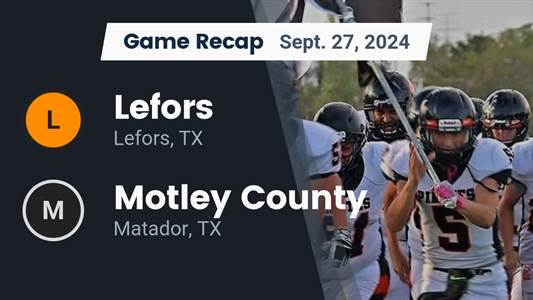 Football Game Preview: Motley County Matadors vs. Patton Springs
