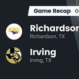 Football Game Recap: Irving Tigers vs. Richardson Eagles