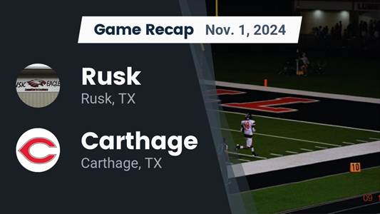 Football Game Preview: Rusk Eagles vs. Center Roughriders