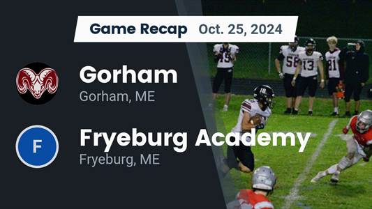 Football Recap: Fryeburg Piles Up the Points Against Gorham
