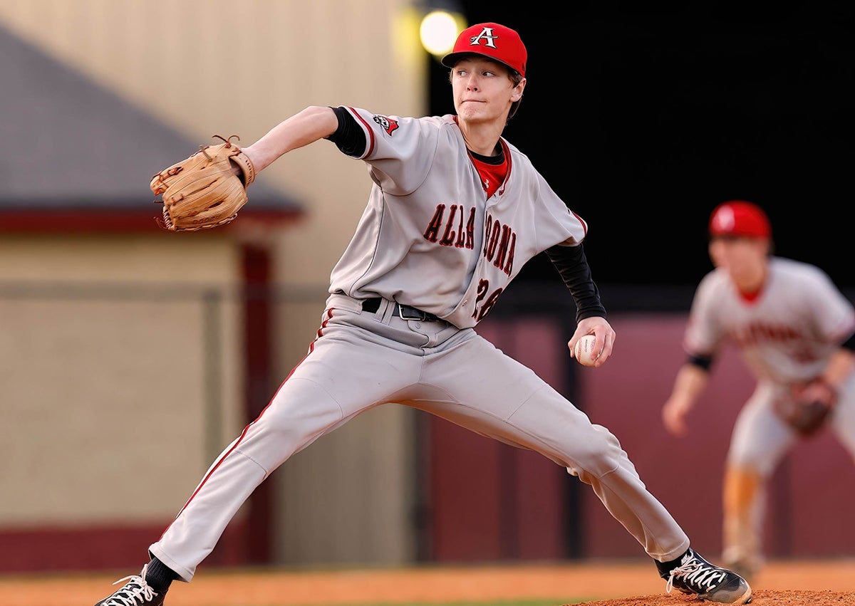 Senior Cooper Underwood is tied for 10th nationally with 148 strikeouts. In 73.2 innings of work, the Georgia Tech commit had a 0.48 ERA. (PHOTO: Ed Turlington) 