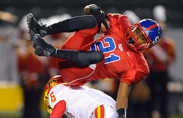 Adoree' Jackson provided one of the most exciting moments in the 2012 high school football season, and also earned MaxPreps California Division II Player of the Year honors.