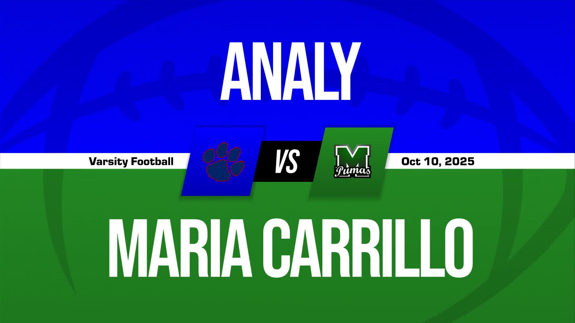 Football Game Preview: Analy Tigers vs. Montgomery Vikings