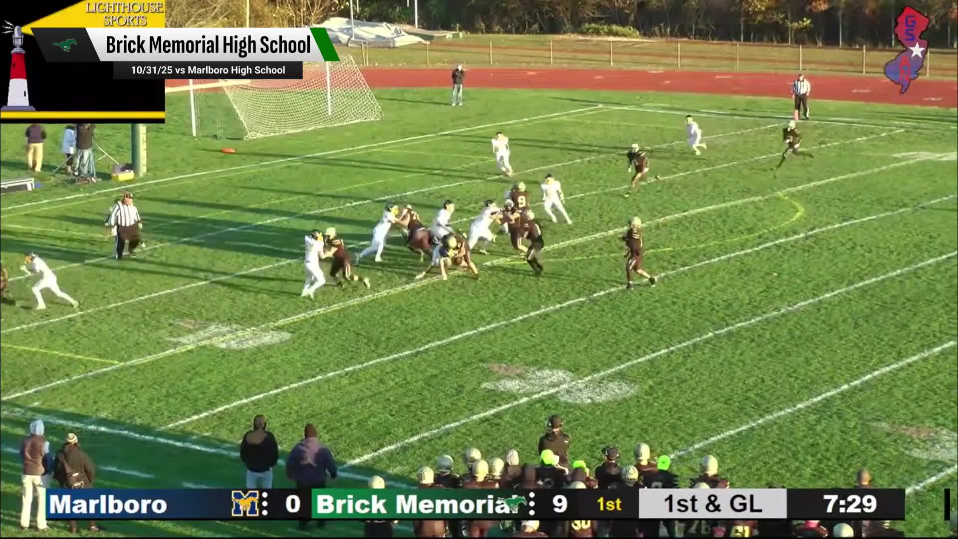 Football Recap: Brick Memorial Piles Up the Points Against Steinert + How To Watch