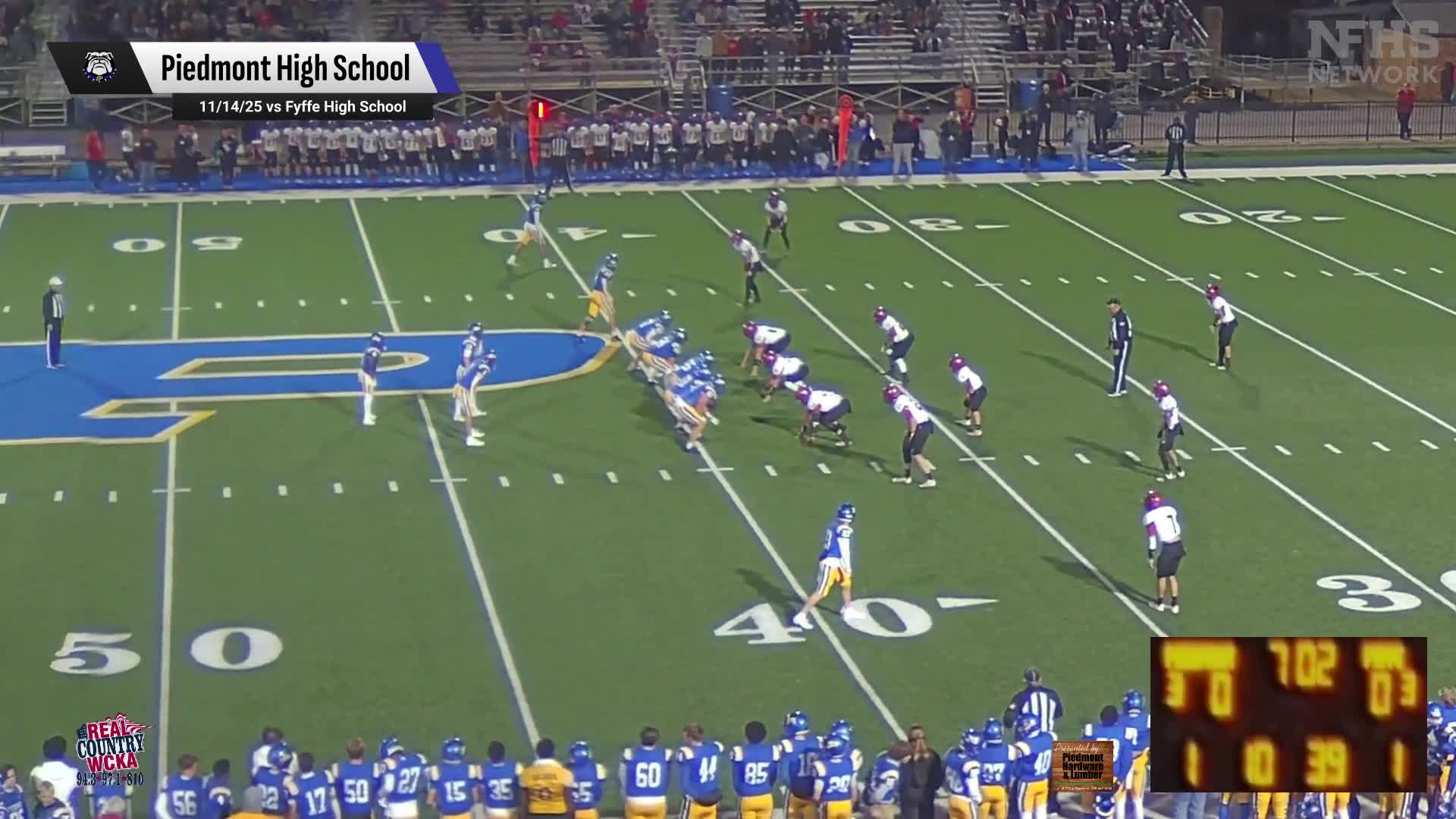 Football Recap: Gordo Falls Short of Piedmont in the Playoffs + How To Watch