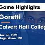 Goretti finds home court redemption against Calvert Hall