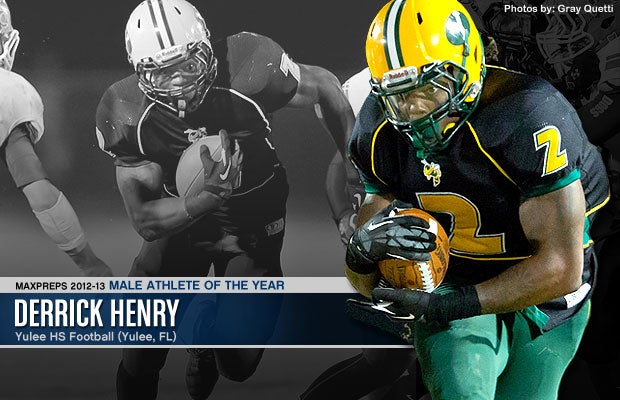 Derrick Henry earned the MaxPreps 2012-13 Male Athlete of the Year by breaking a prep rushing record that stood for 59 years.